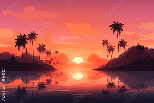 sunset on the sea © duasembilan