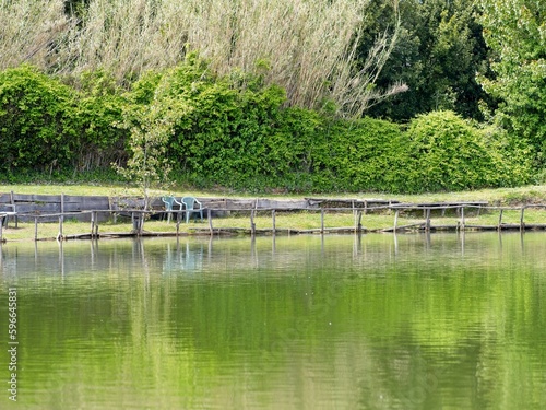 Artificial lake of Prunicio , Tuscany, Italy