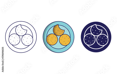Poffertjes vector icon
