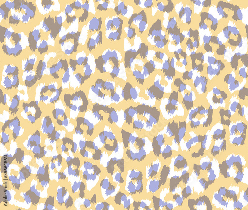 Seamless leopard fur pattern. Animal print background.