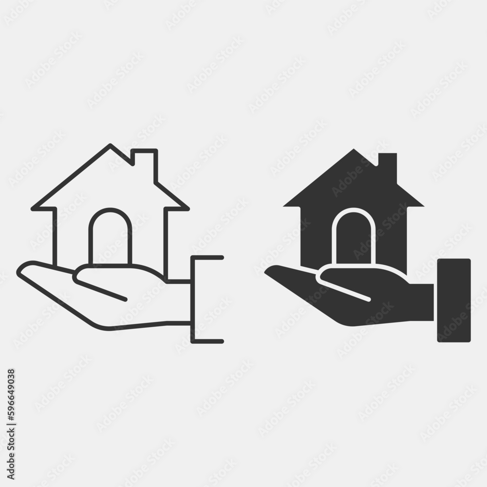House_insurance vector icon illustration sign House_insurance vector icon illustration sign