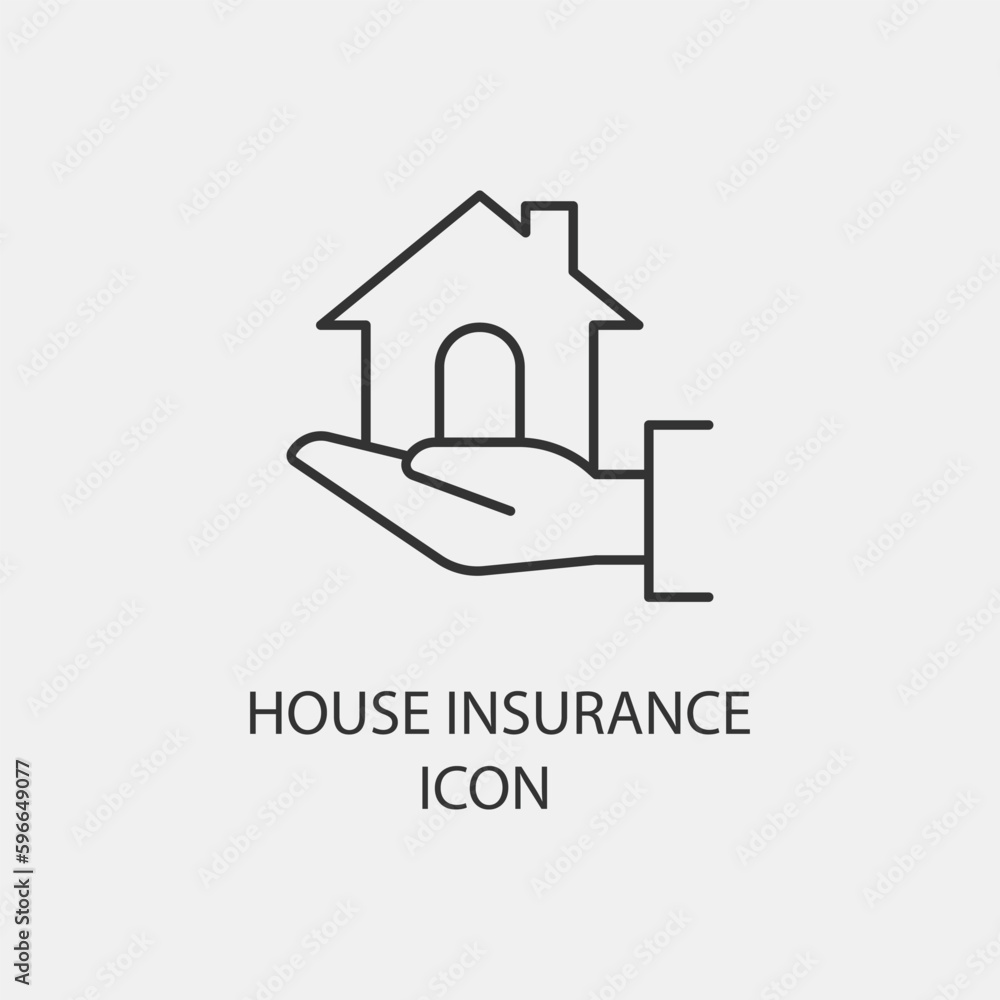 House_insurance vector icon illustration sign House_insurance vector icon illustration sign