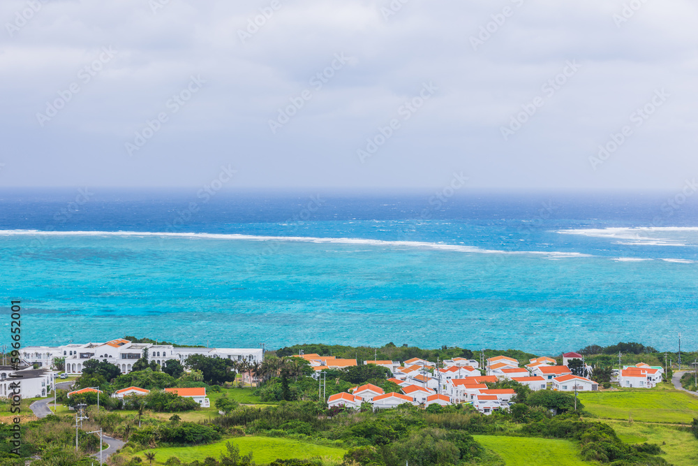Fototapeta premium 小浜島 大岳展望台から望む絶景