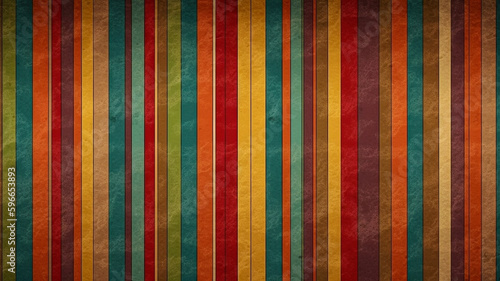 Retro Color Stripe Seamless Pattern