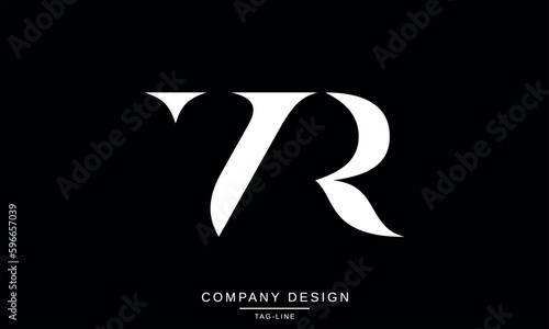 VR, RV, Abstract Letters Logo Monogram