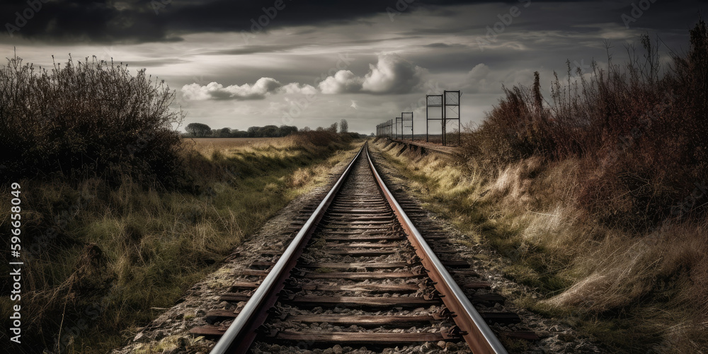 Obraz premium Railway to nowhere