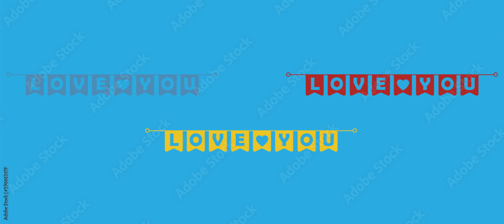 Fototapeta premium concept of love, hearts, holiday, vector illustration