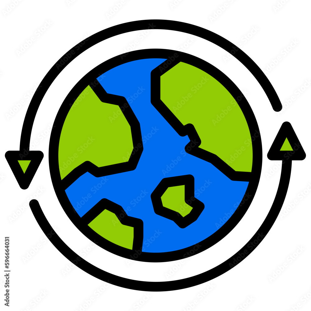 Sustainable filled outline icon Sustainable filled outline icon