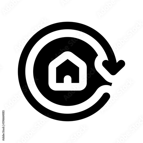 renewal glyph icon