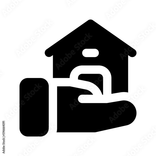 buy home glyph icon