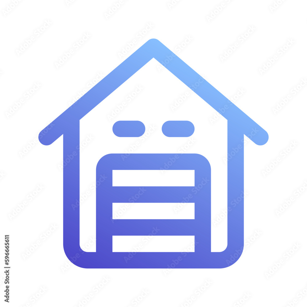 garage gradient icon