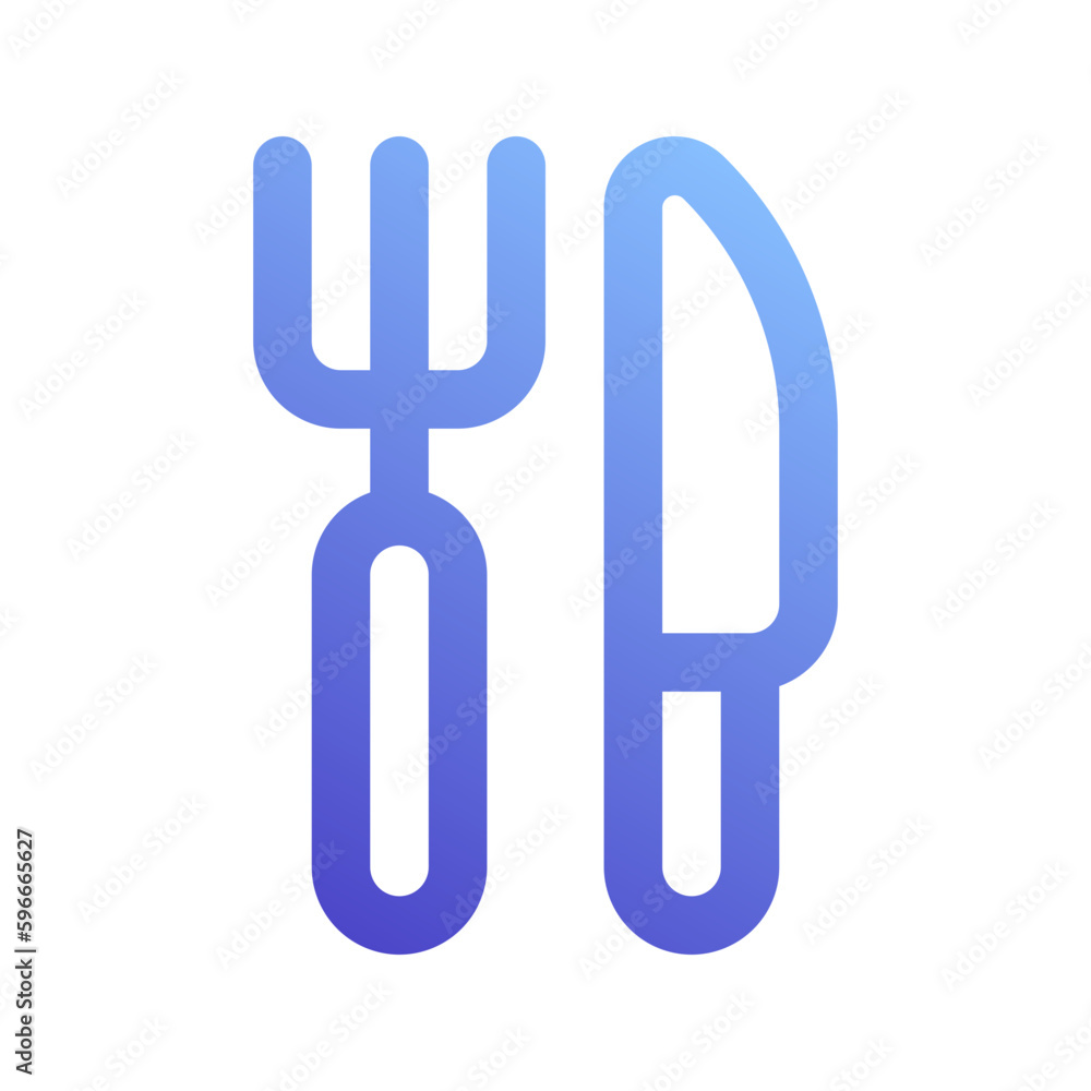 cutlery gradient icon cutlery gradient icon