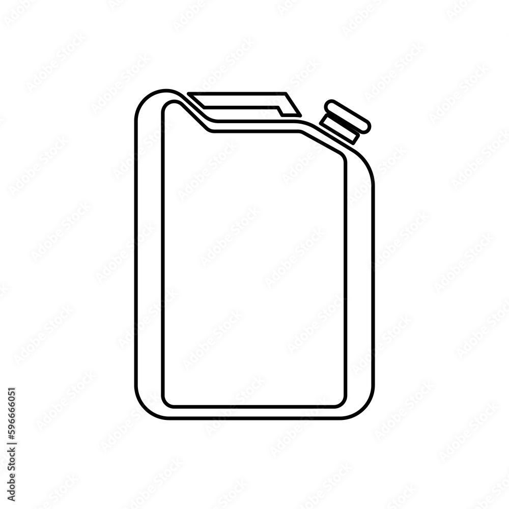 gasoline canister icon on a white background, vector illustration gasoline canister icon on a white background, vector illustration