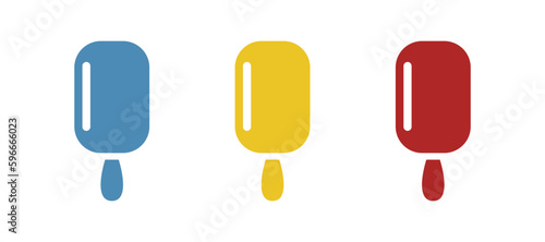 ice cream icon on a white background  vector illustration