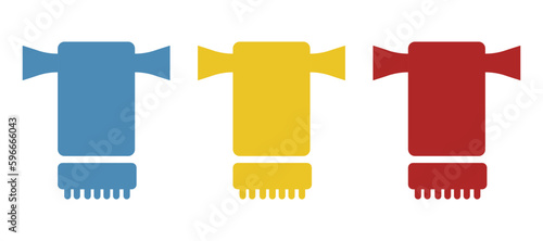 towel rack icon, on a white background, vector illustration