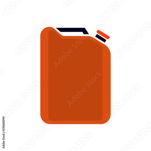 gasoline canister icon on a white background, vector illustration