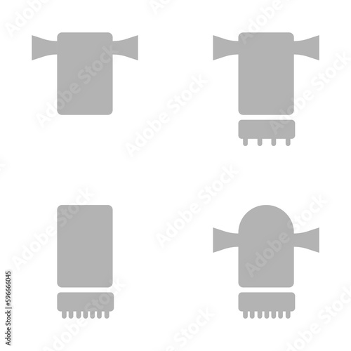 towel rack icon, on a white background, vector illustration