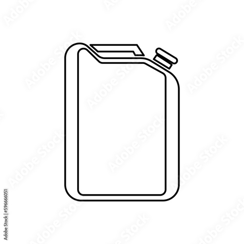 gasoline canister icon on a white background, vector illustration