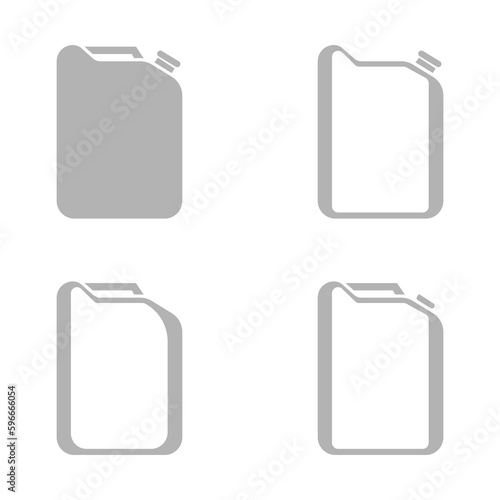 gasoline canister icon on a white background, vector illustration