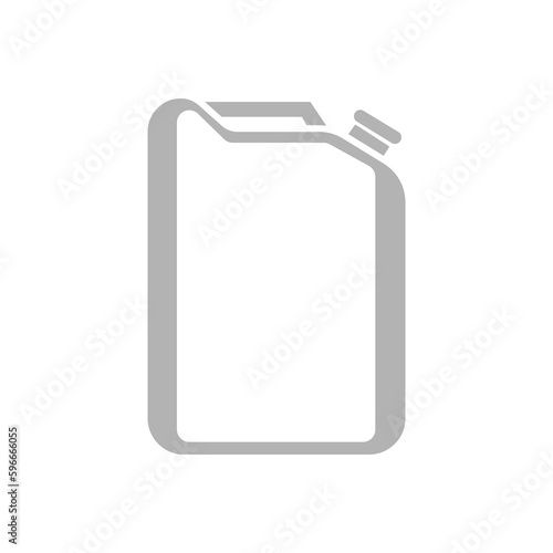gasoline canister icon on a white background, vector illustration