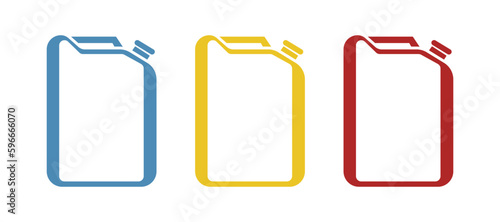 gasoline canister icon on a white background, vector illustration