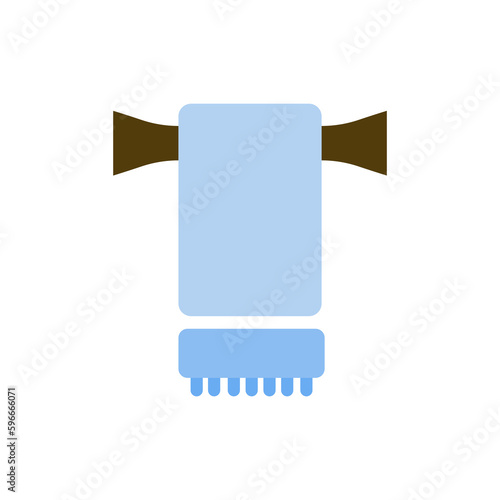 towel rack icon, on a white background, vector illustration