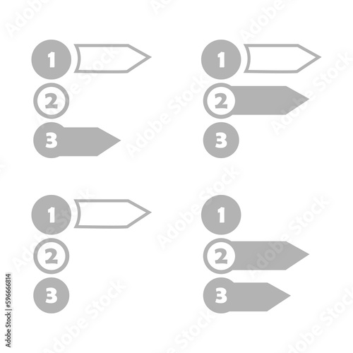 icon of subsections, on a white background, vector illustration