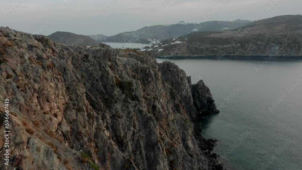 Aerial Over Patmos, Greece rocks Aerial Over Patmos, Greece rocks