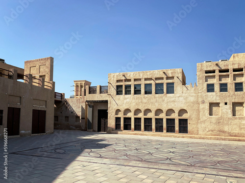 Old dubai buildings photo