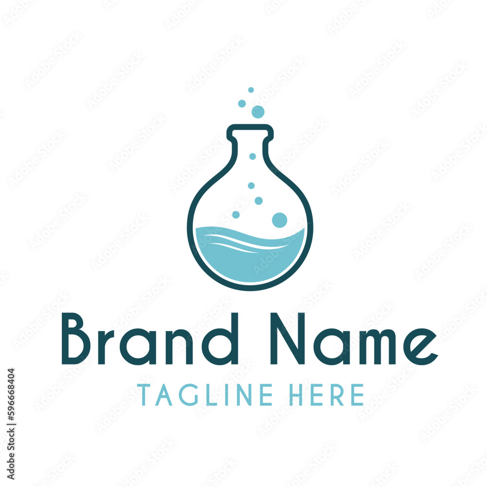 laboratory vector logo. beaker icon laboratory vector logo. beaker icon