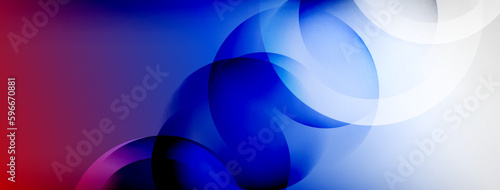 Light geometric abstract background with lines, circles