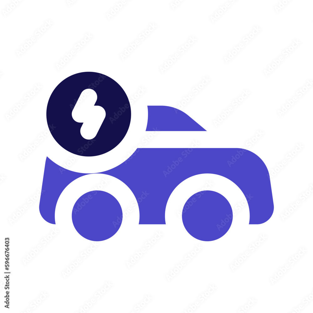 electric car duotone icon electric car duotone icon