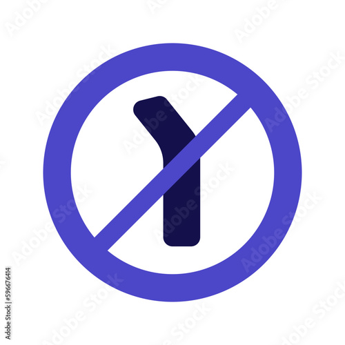 no straws duotone icon