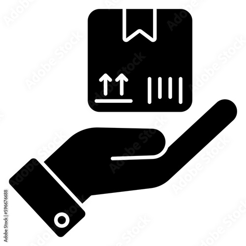 Premium download icon of parcel care