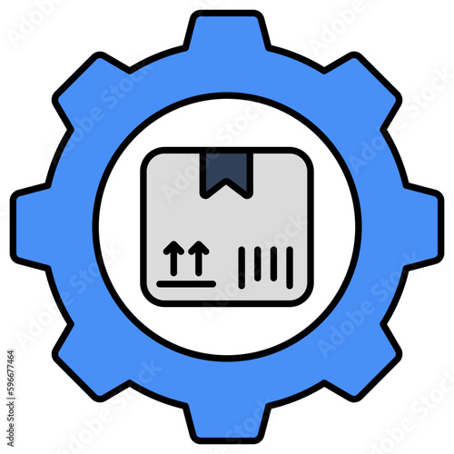 Trendy design icon of parcel management 