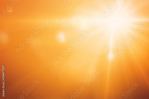 Radiant sunshine in a summery natural abstract backdrop with a gleaming sun. Generative AI