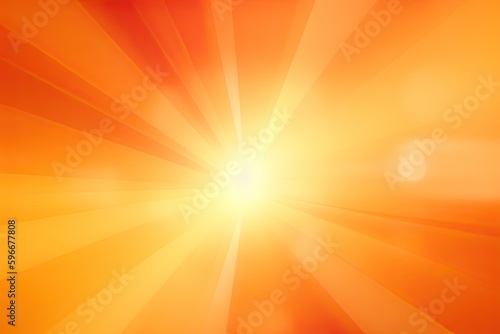 Radiant sunshine in a summery natural abstract backdrop with a gleaming sun. Generative AI