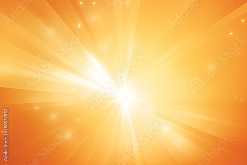Radiant sunshine in a summery natural abstract backdrop with a gleaming sun. Generative AI
