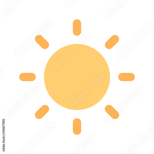 sun flat icon