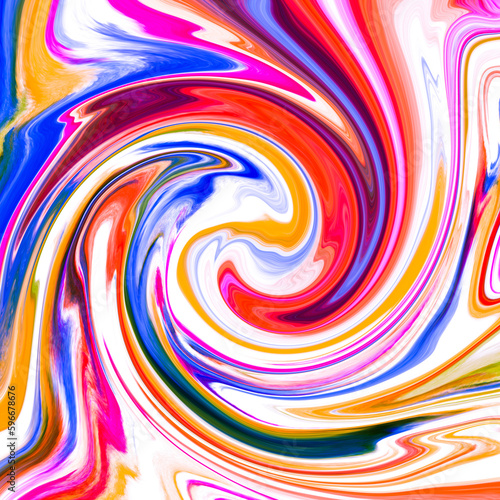 Colorful twirl background. Watercolor paint background.