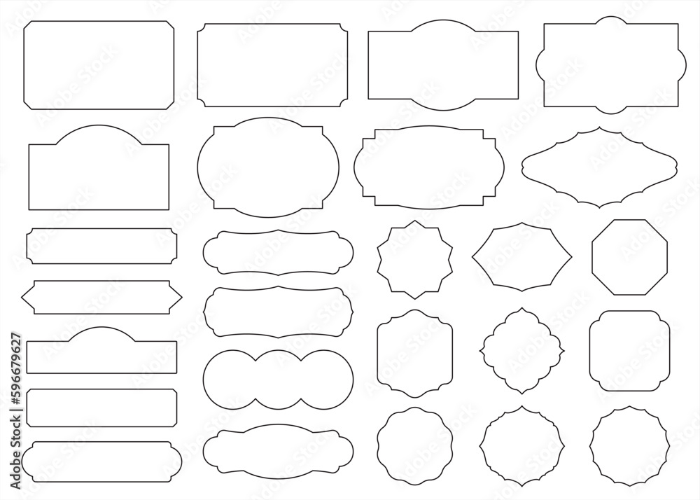 Fototapeta premium シンプルなフレームのセット