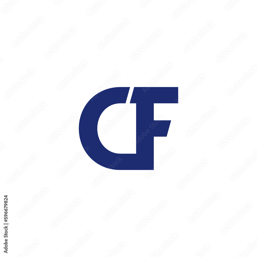 Letters CF Logo Design 011 Letters CF Logo Design 011