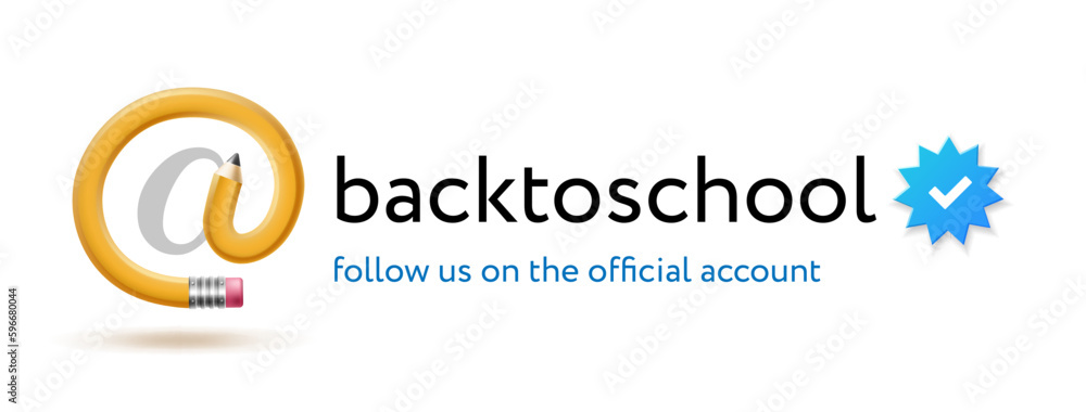 Back to school snail symbol at sign made of school pencils vector illustration Back to school snail symbol at sign made of school pencils vector illustration