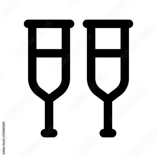 crutches icon