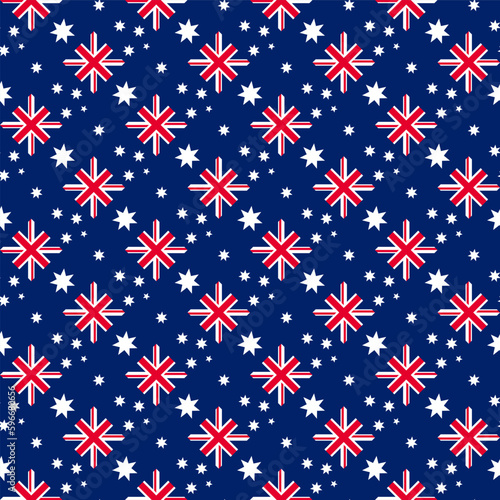 australian flag  pattern design. vector illustration