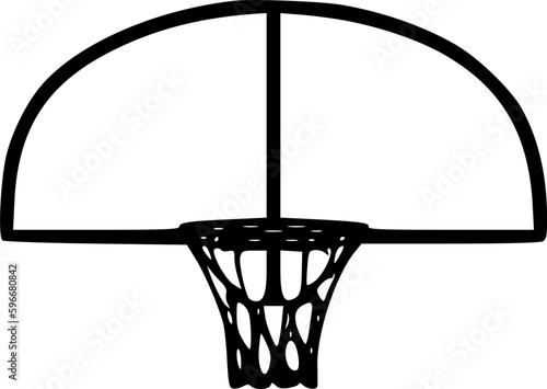 basketball hoop icon vector symbol design illustration