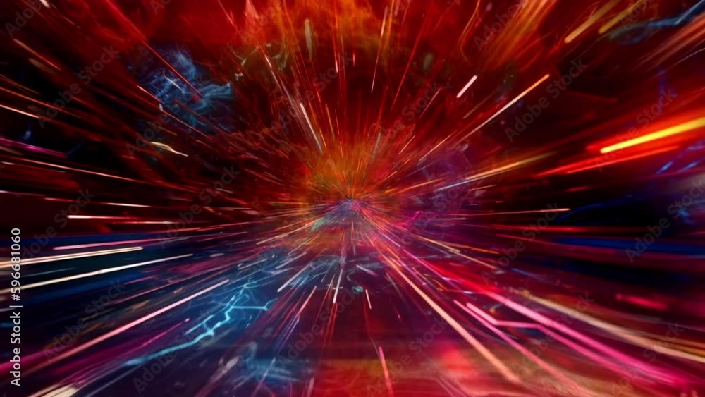 Speed of lights, glowing rays in motion into tunnels.
Speed of lights, glowing rays in motion into tunnels.