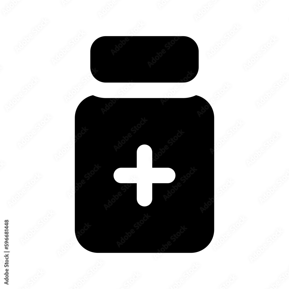 Fototapeta premium bottle glyph icon