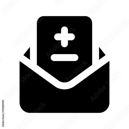 medical result glyph icon