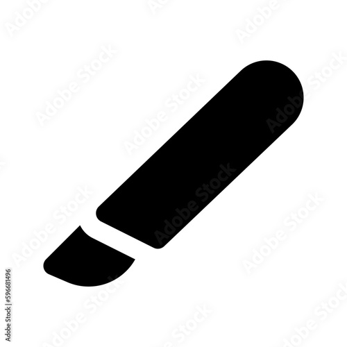 scalpel glyph icon